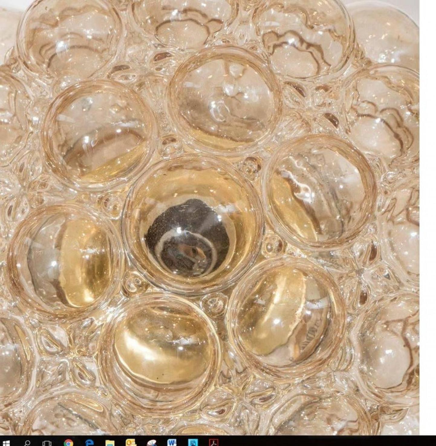 Mid-Century Modern Grand luminaire Cascade avec sept lampes à piédestal par Helena Tynell, 1970 en vente