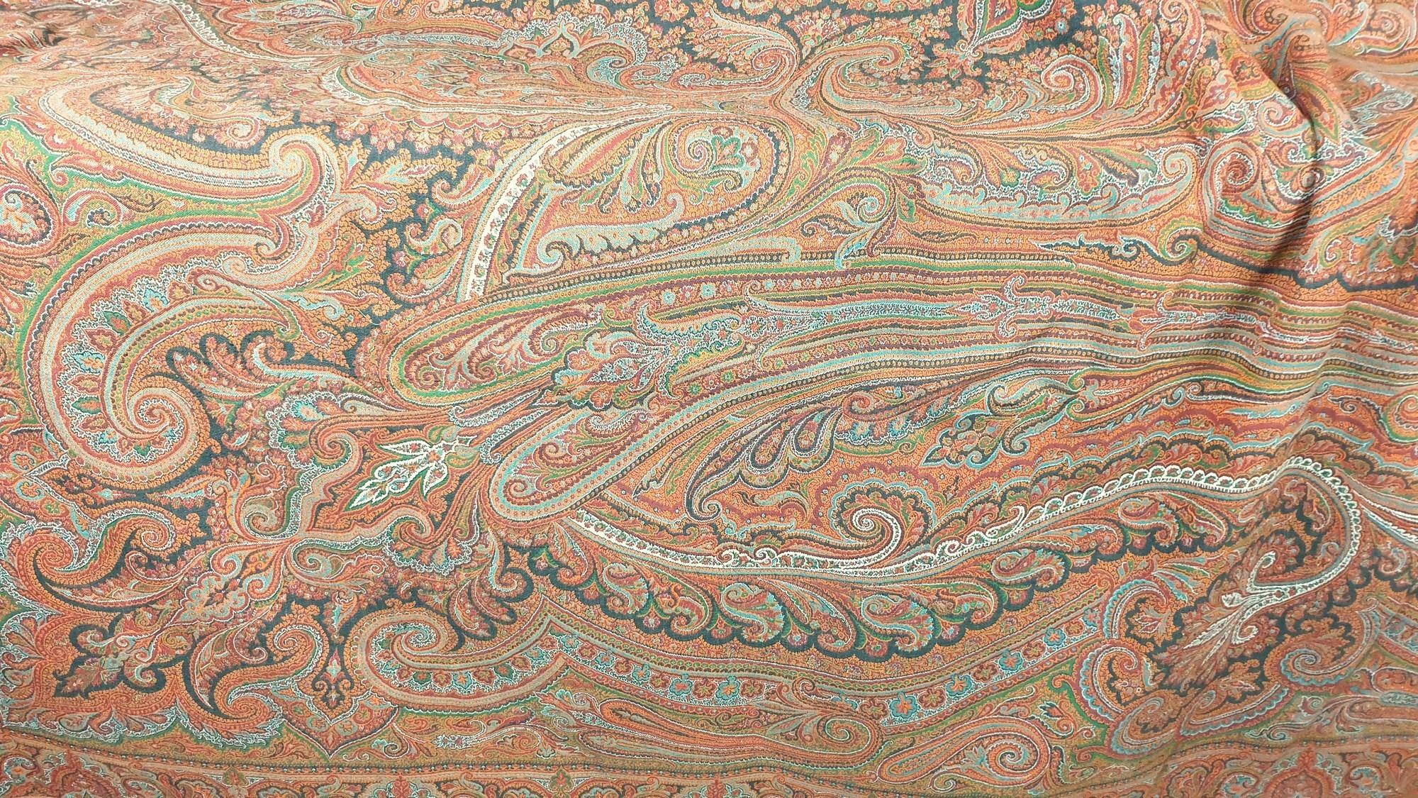 Large Cashmere Shawl, 160 X 328 Cm, XIXth Century 2