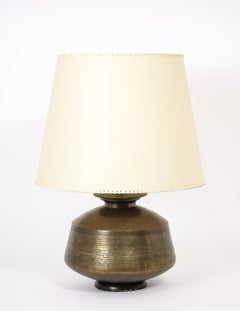 Large Cast Brass Table Lamp, USA 1960's