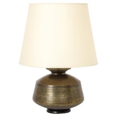 Large Cast Brass Table Lamp, USA 1960's