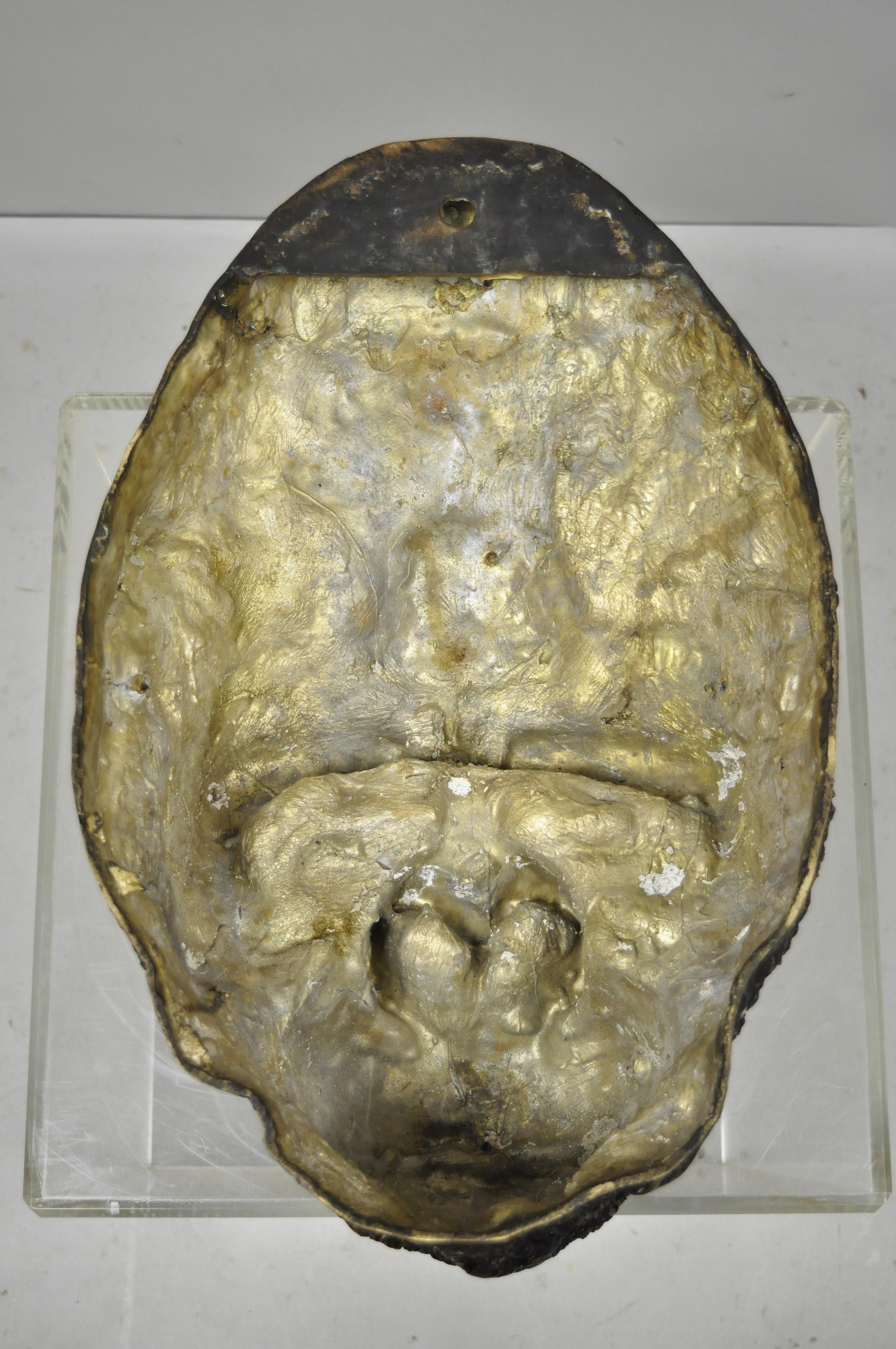Grande scultura da parete con testa di gorilla in bronzo fuso, statua della fauna selvatica da collezione B. A. B. in vendita 3