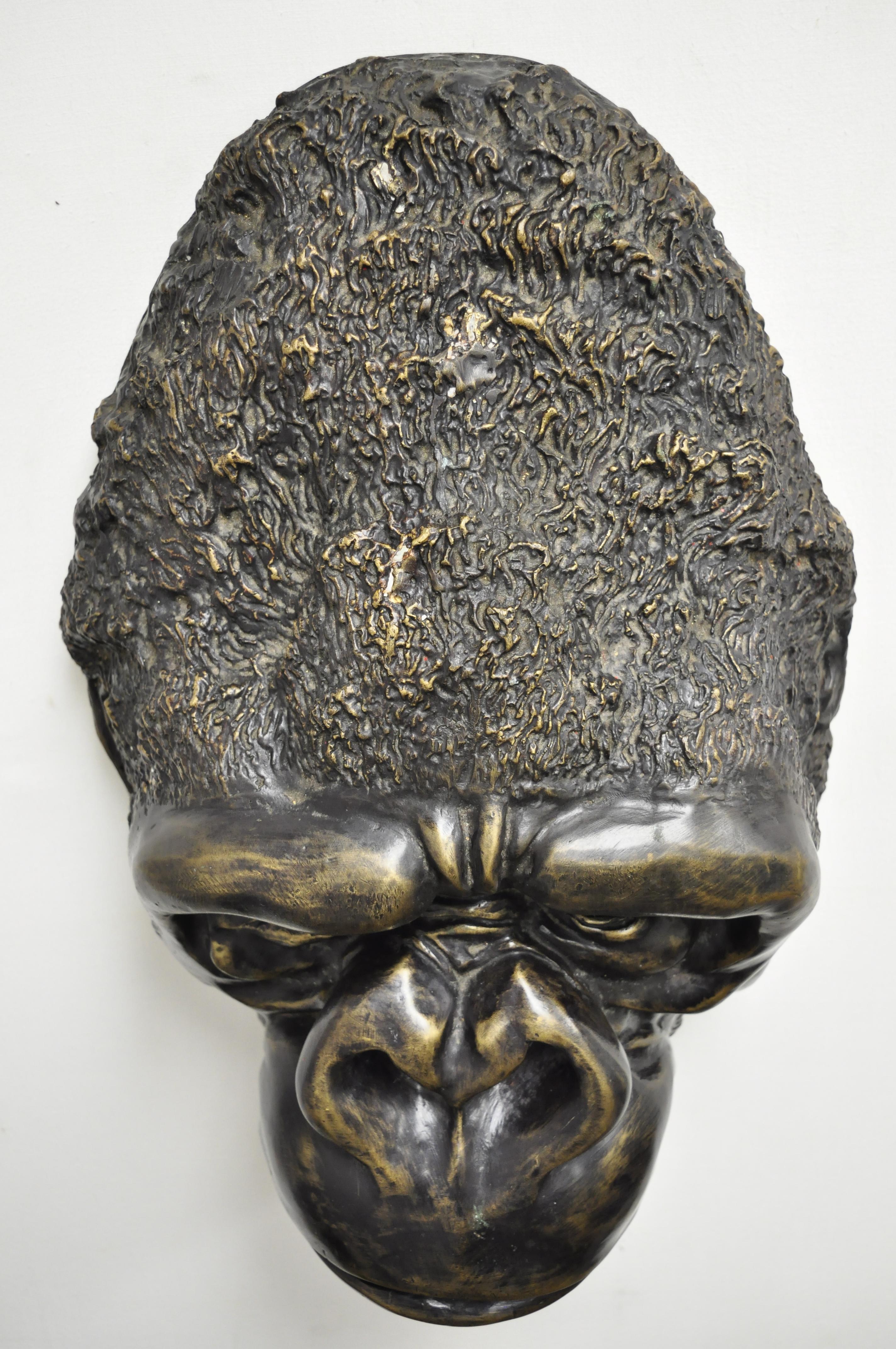 bronze gorilla sculpture