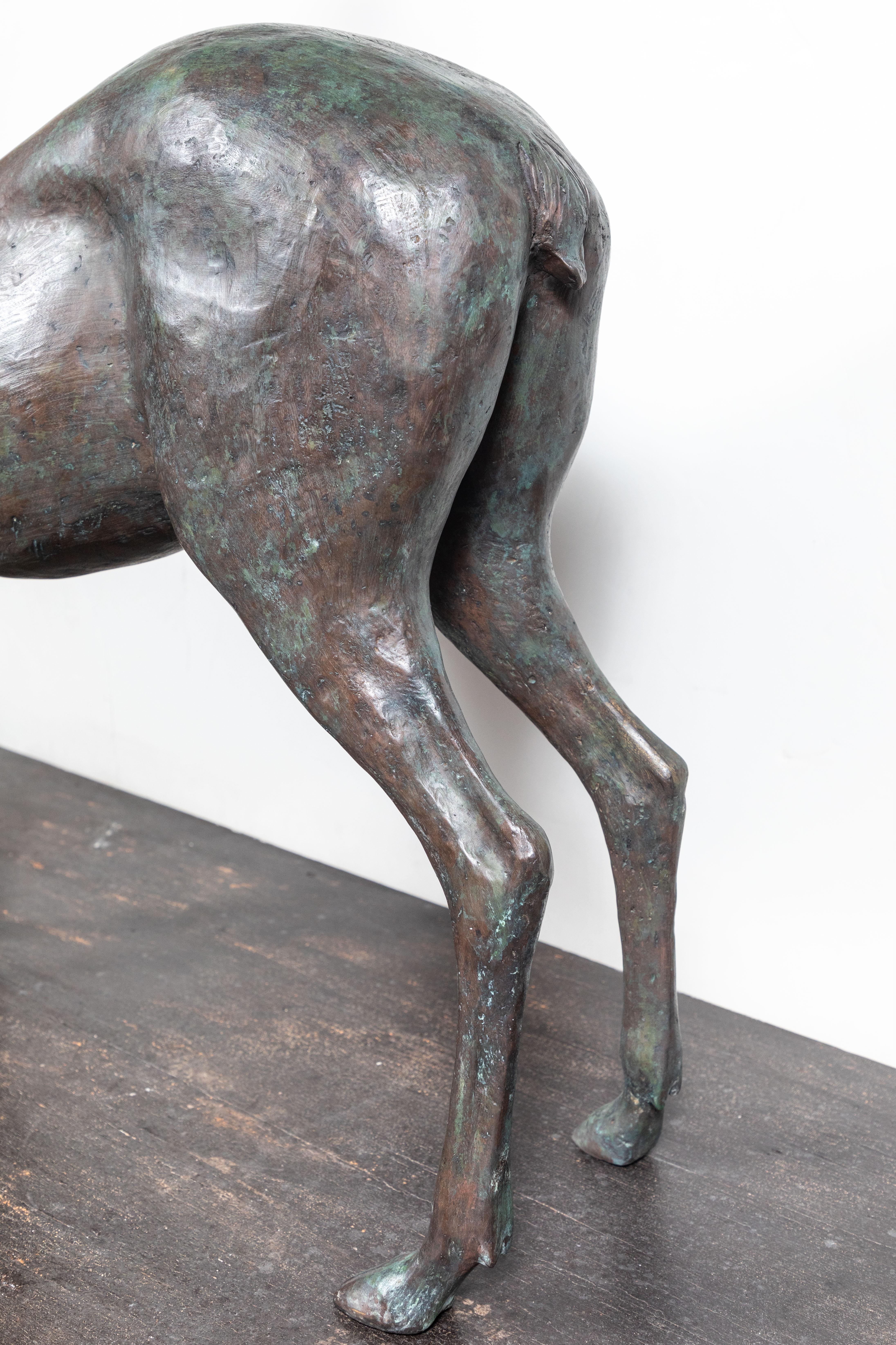 Large, Cast Bronze Doe 2