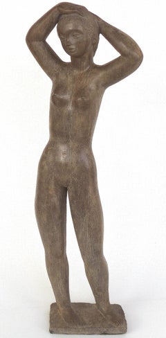 Large Cast Composition Sculpture of Standing Nude, Chuck Dodson, American, 1970s