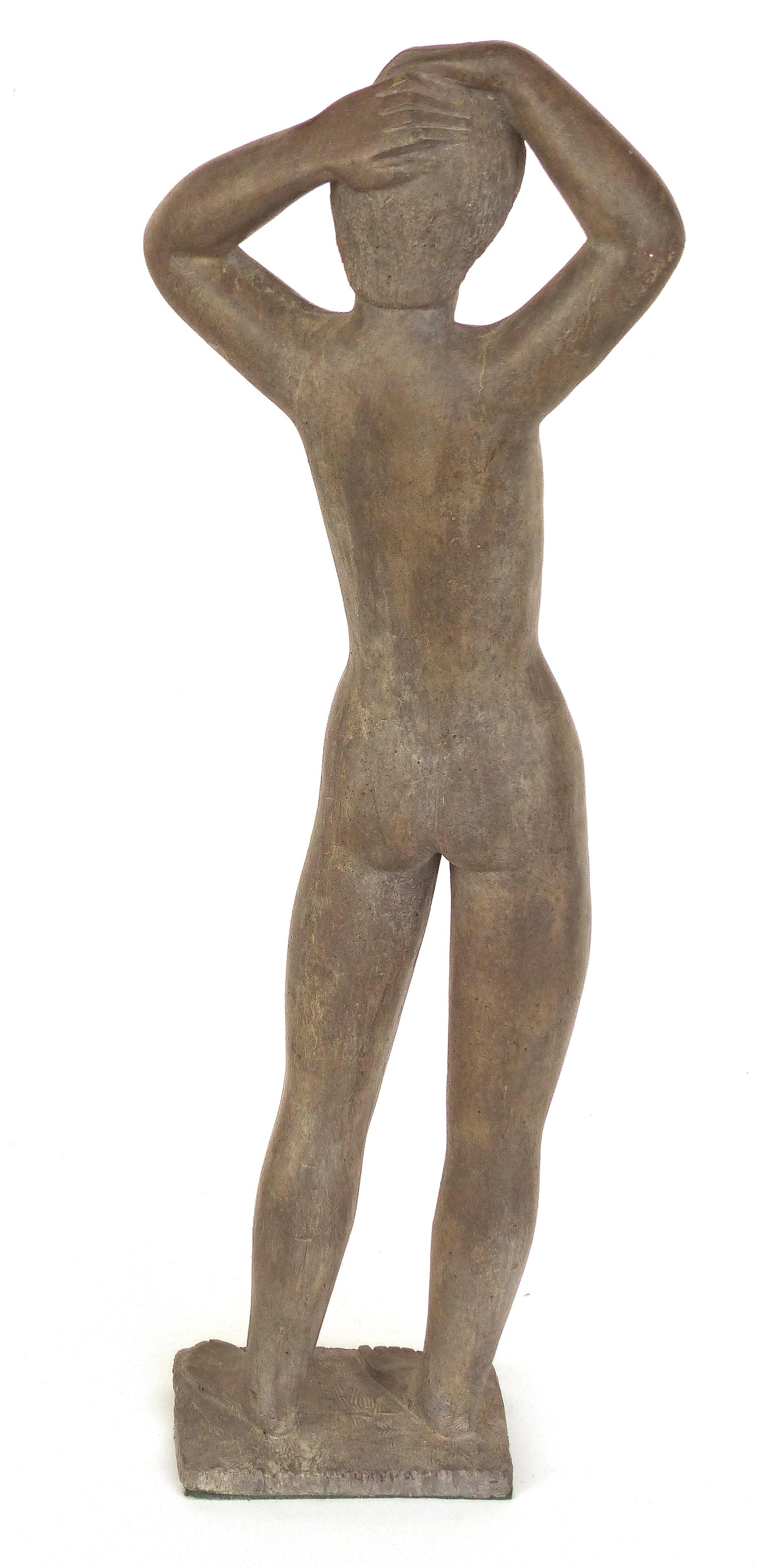 Large Cast Composition Sculpture of Standing Nude, Chuck Dodson, American, 1970s In Good Condition In Miami, FL
