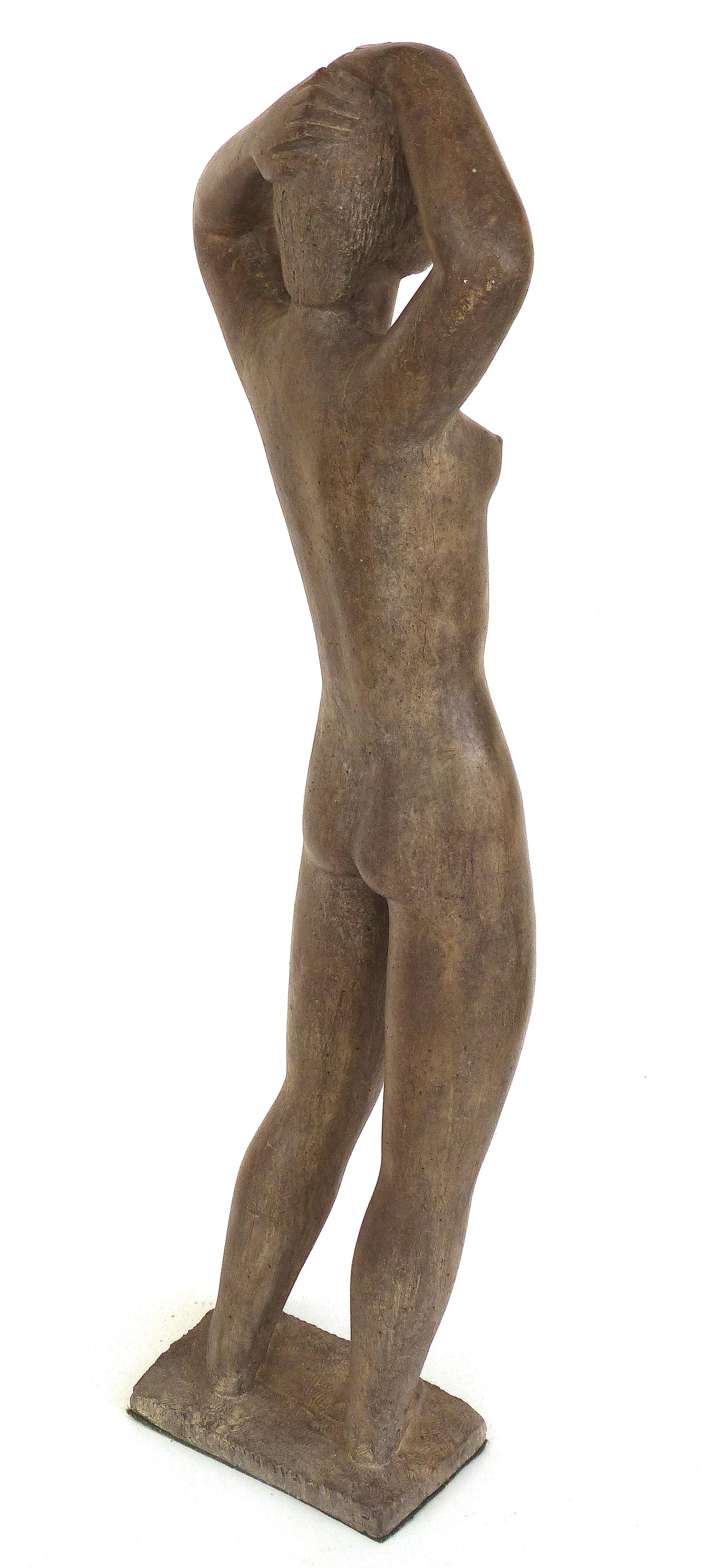 Late 20th Century Large Cast Composition Sculpture of Standing Nude, Chuck Dodson, American, 1970s