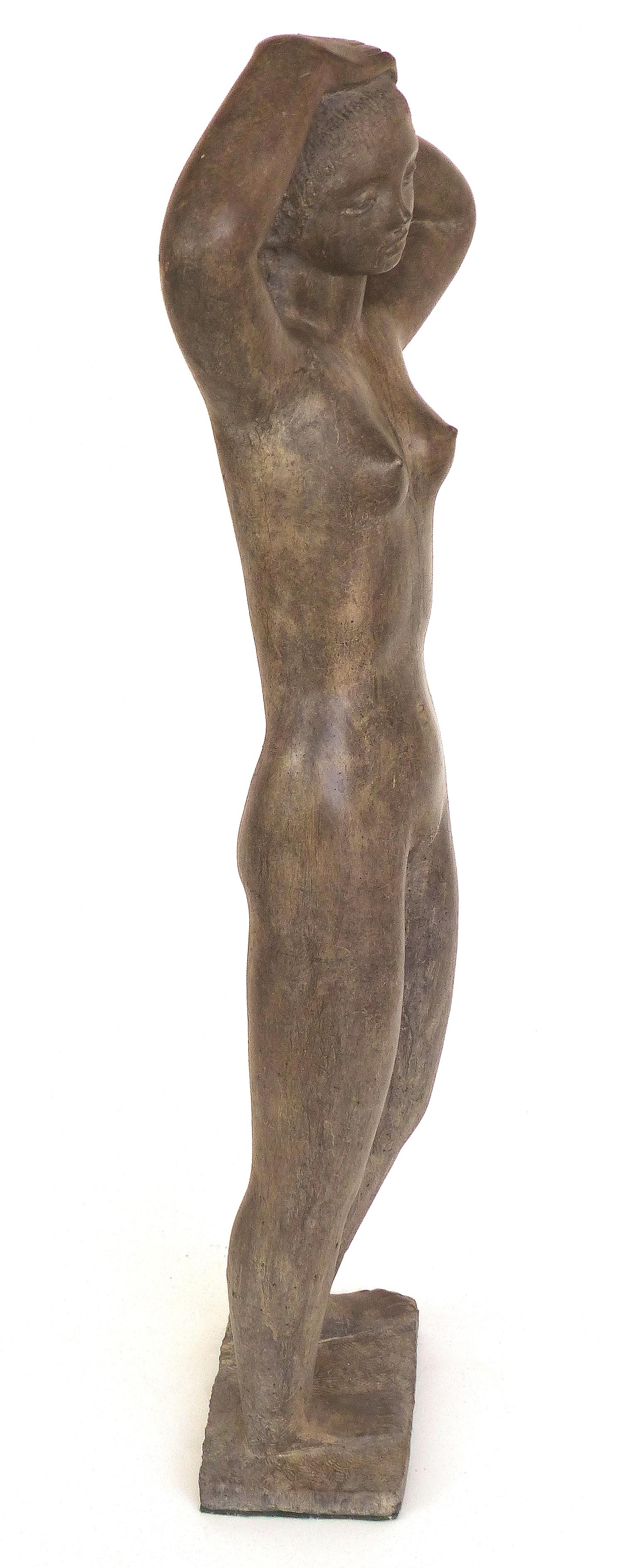 Large Cast Composition Sculpture of Standing Nude, Chuck Dodson, American, 1970s 1