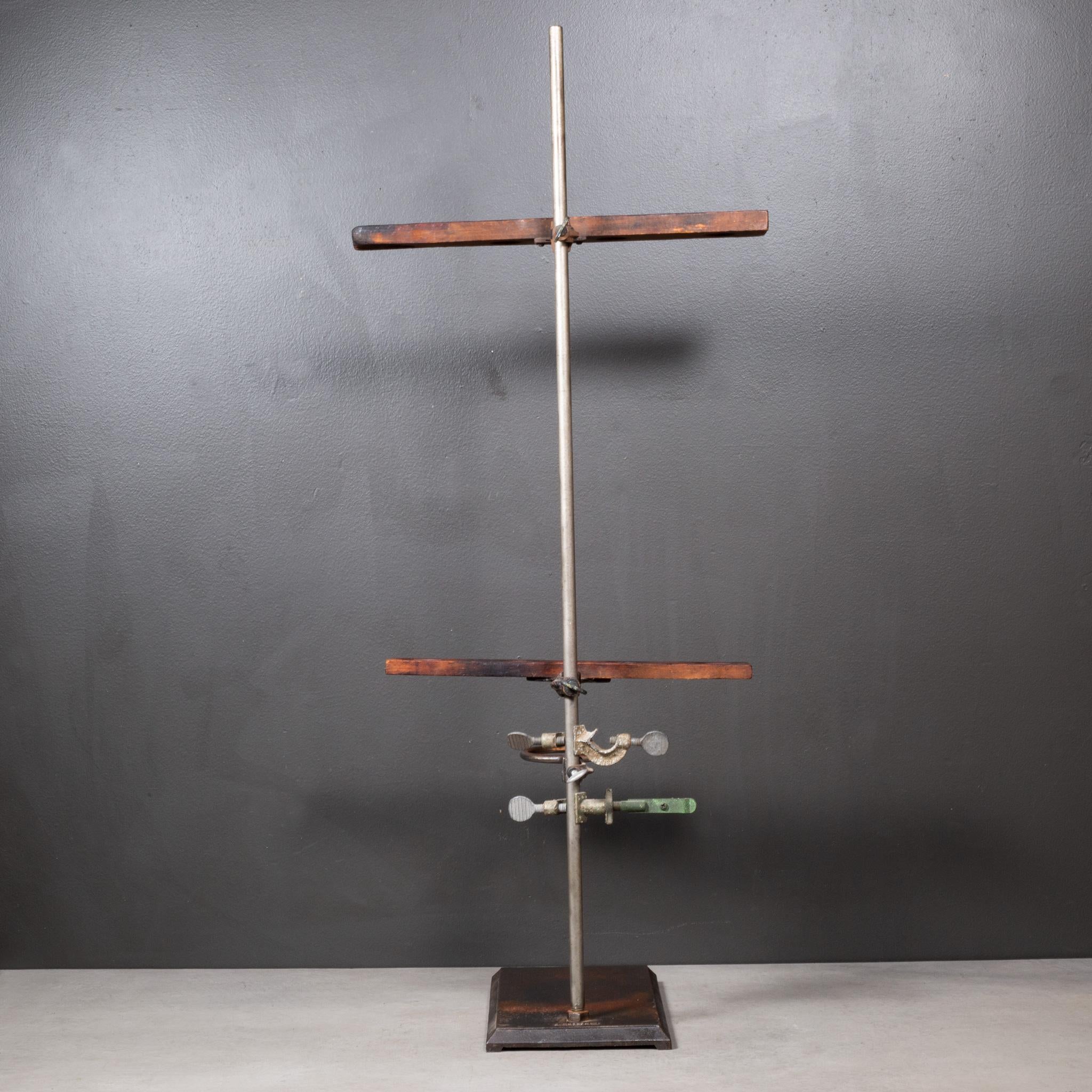 Large Cast Iron/Wood Laboratory Test Tube and Beaker Stand c.1930 FREE SHIPPING In Good Condition For Sale In San Francisco, CA