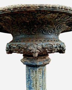 Large cast iron basin on it stand England or France, circa 1850