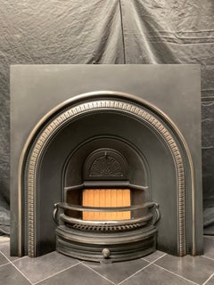 Large Cast Iron Fireplace Insert in the Victorian Style