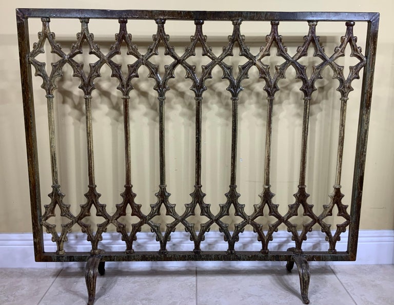 Large Cast Iron Fireplaces Screen For Sale at 1stDibs