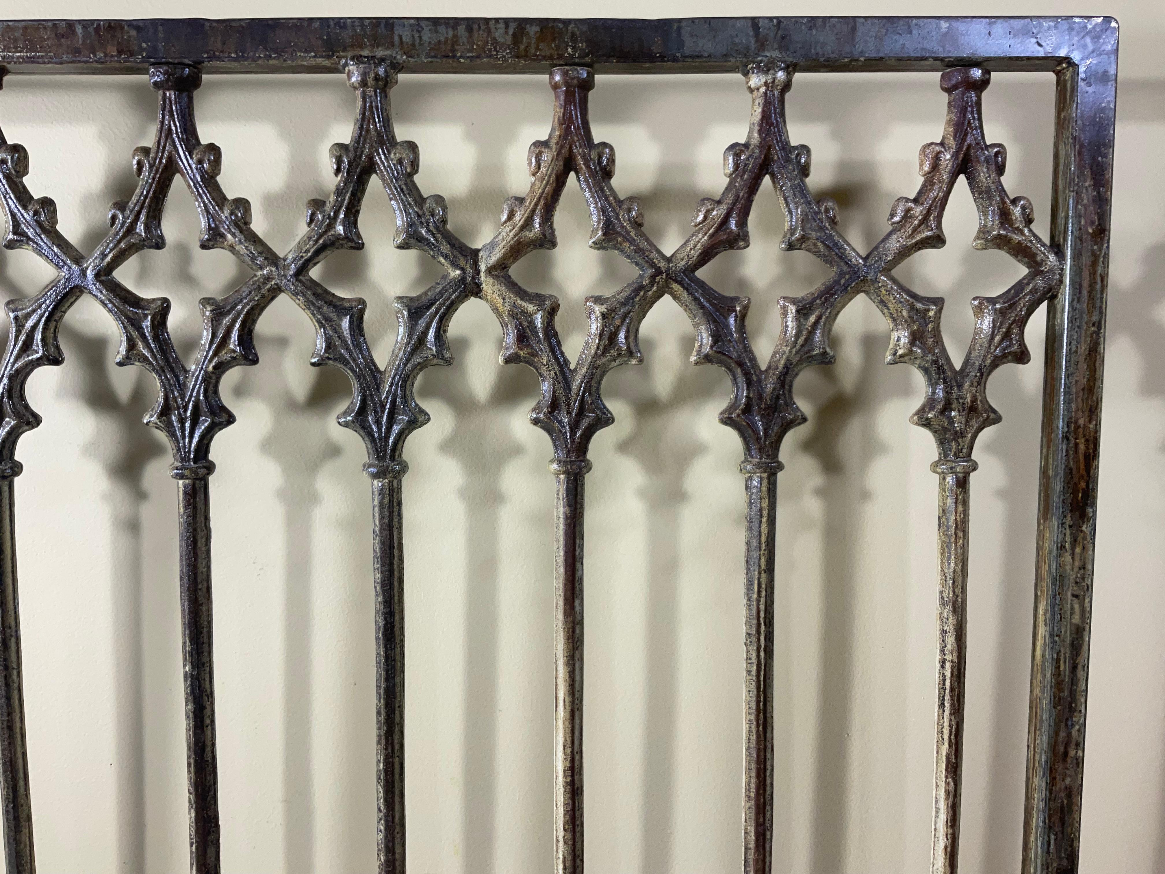 Large Cast Iron Fireplaces Screen For Sale 6