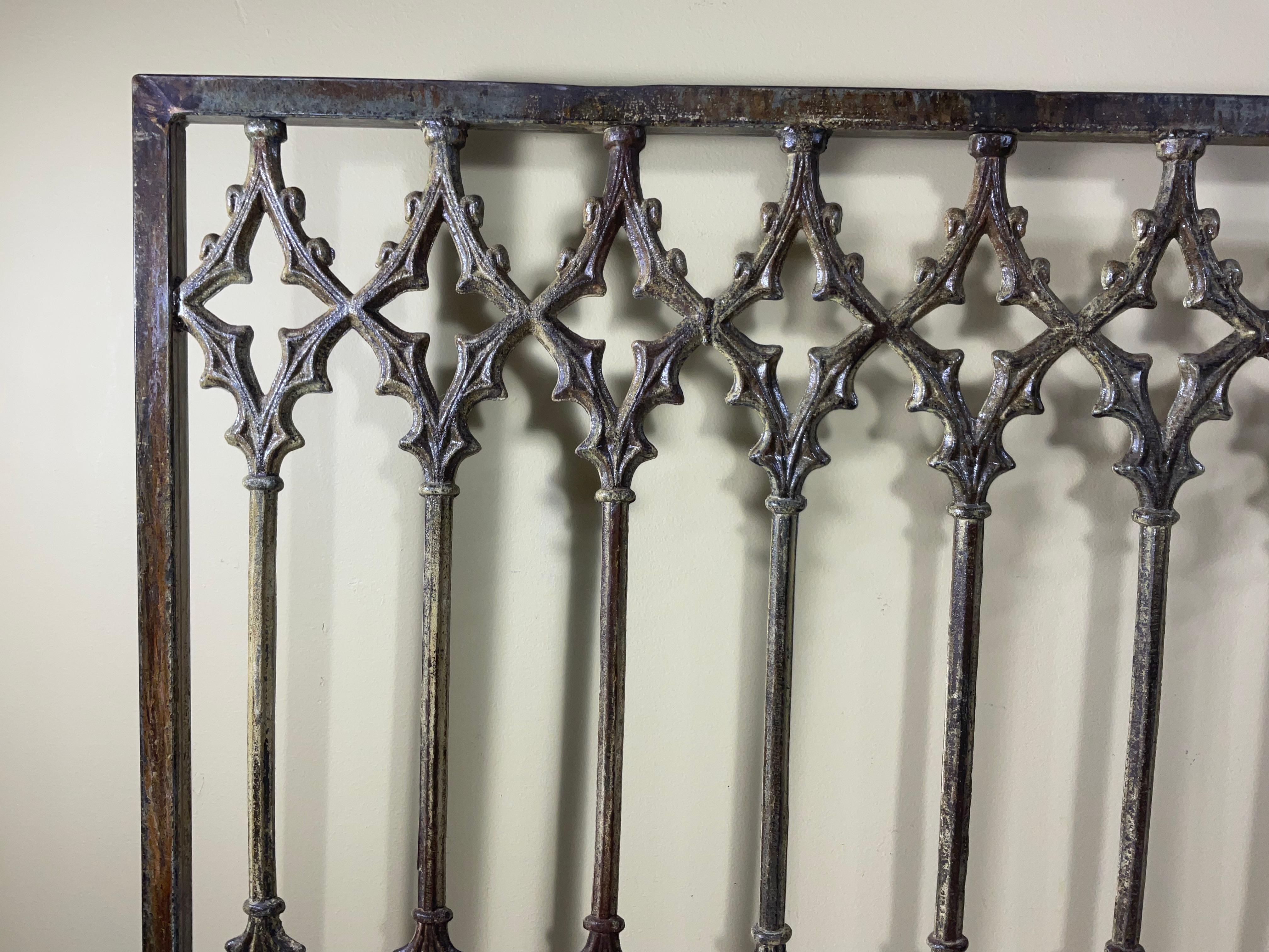 Large Cast Iron Fireplaces Screen For Sale 9