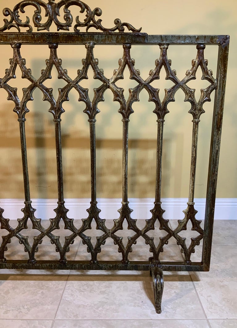 Large Cast Iron Fireplaces Screen at 1stDibs