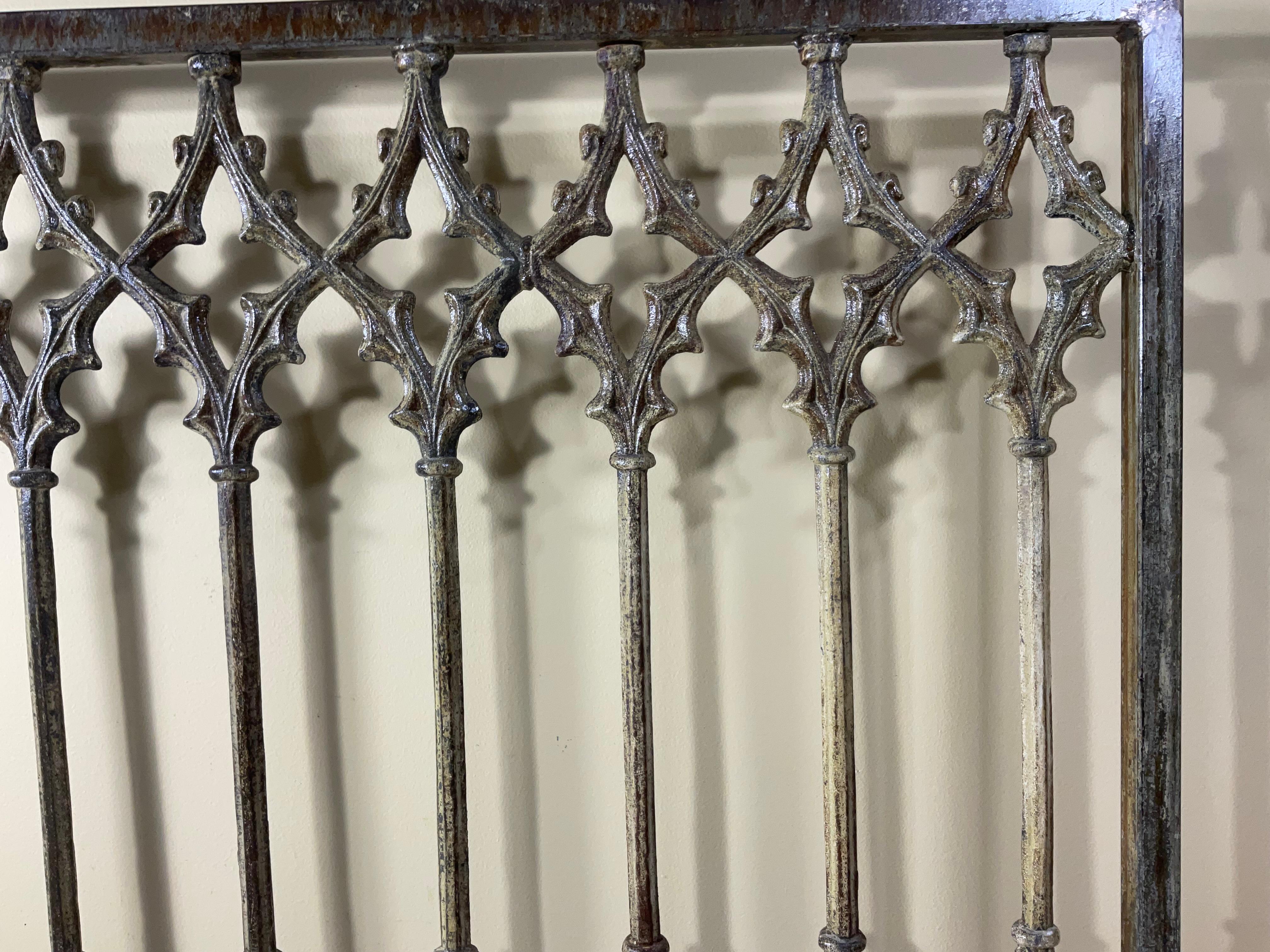 American Large Cast Iron Fireplaces Screen For Sale