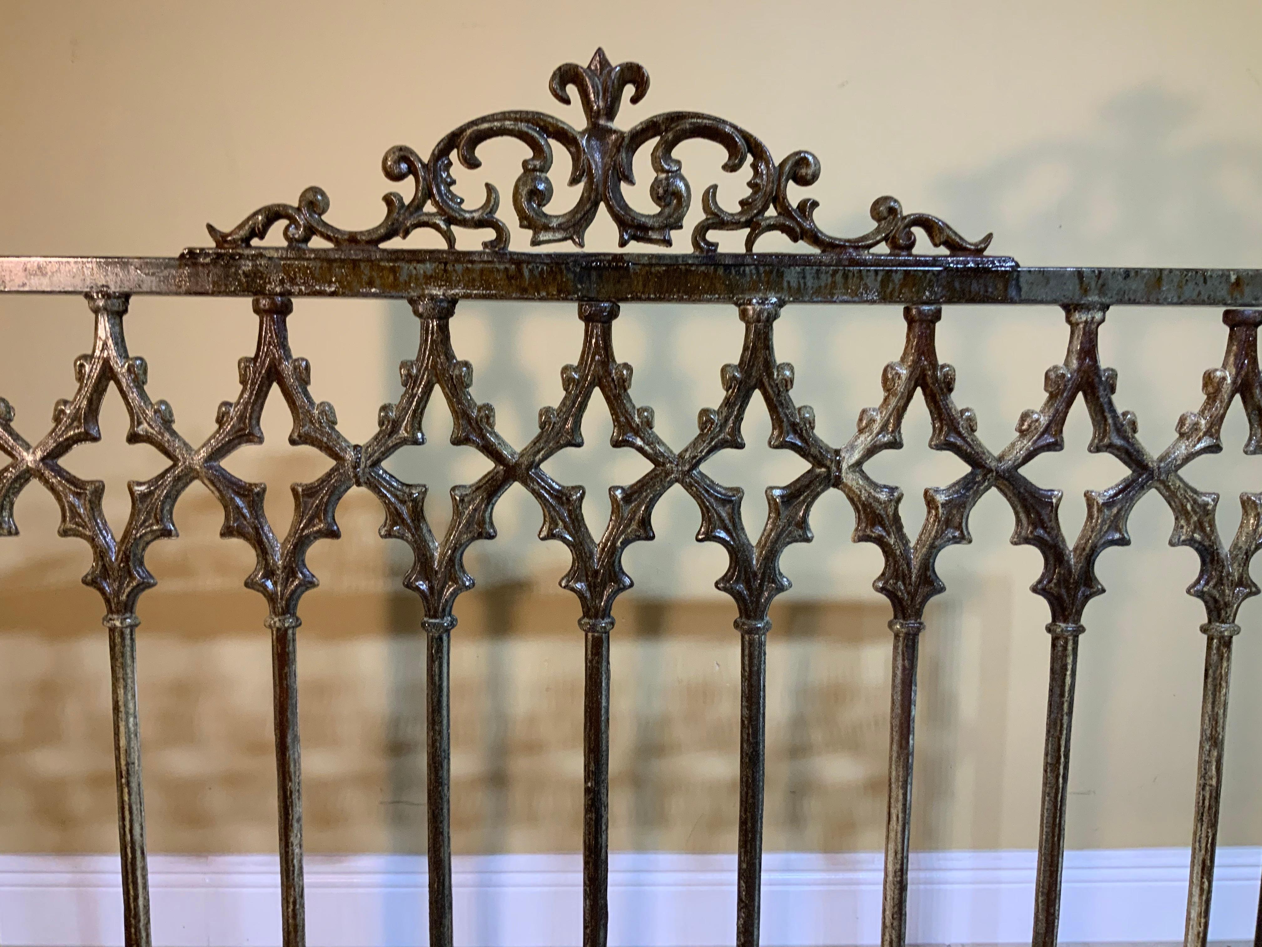 Large Cast Iron Fireplaces Screen In Good Condition In Delray Beach, FL