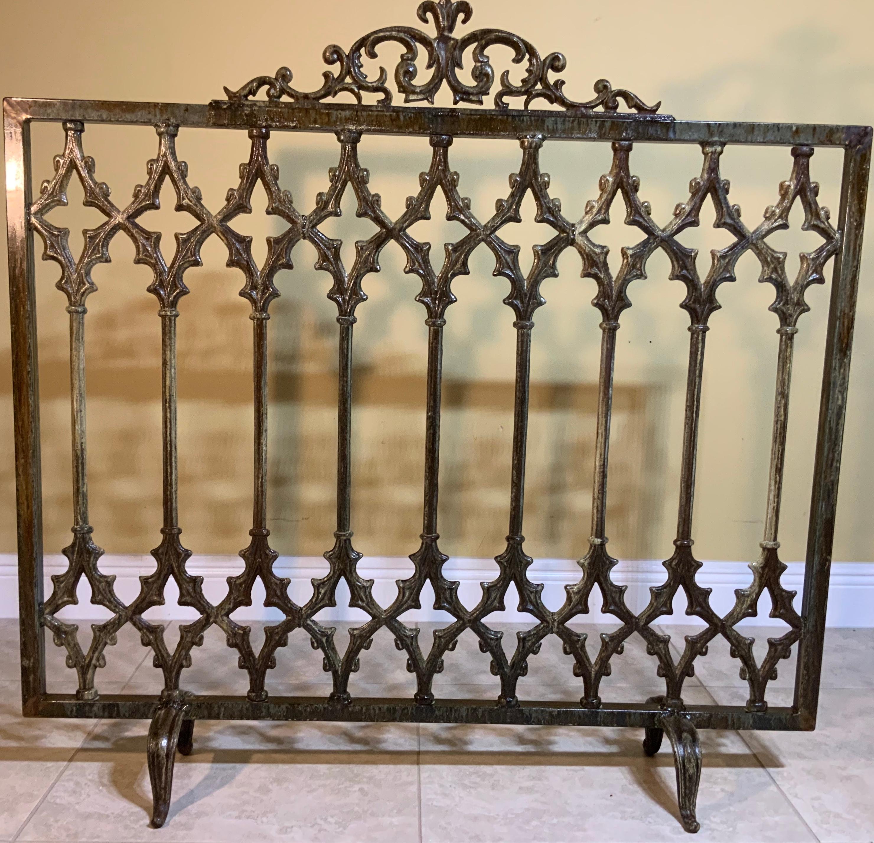 Contemporary Large Cast Iron Fireplaces Screen