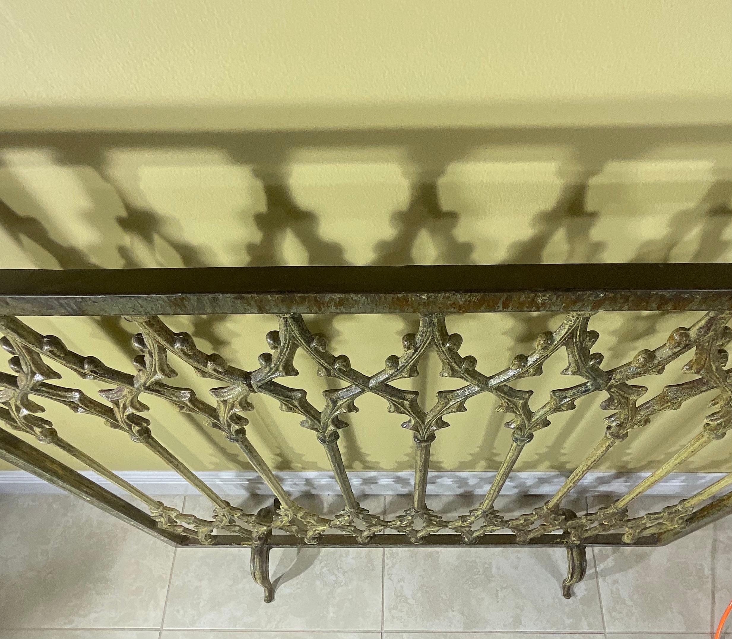 Large Cast Iron Fireplaces Screen For Sale 2