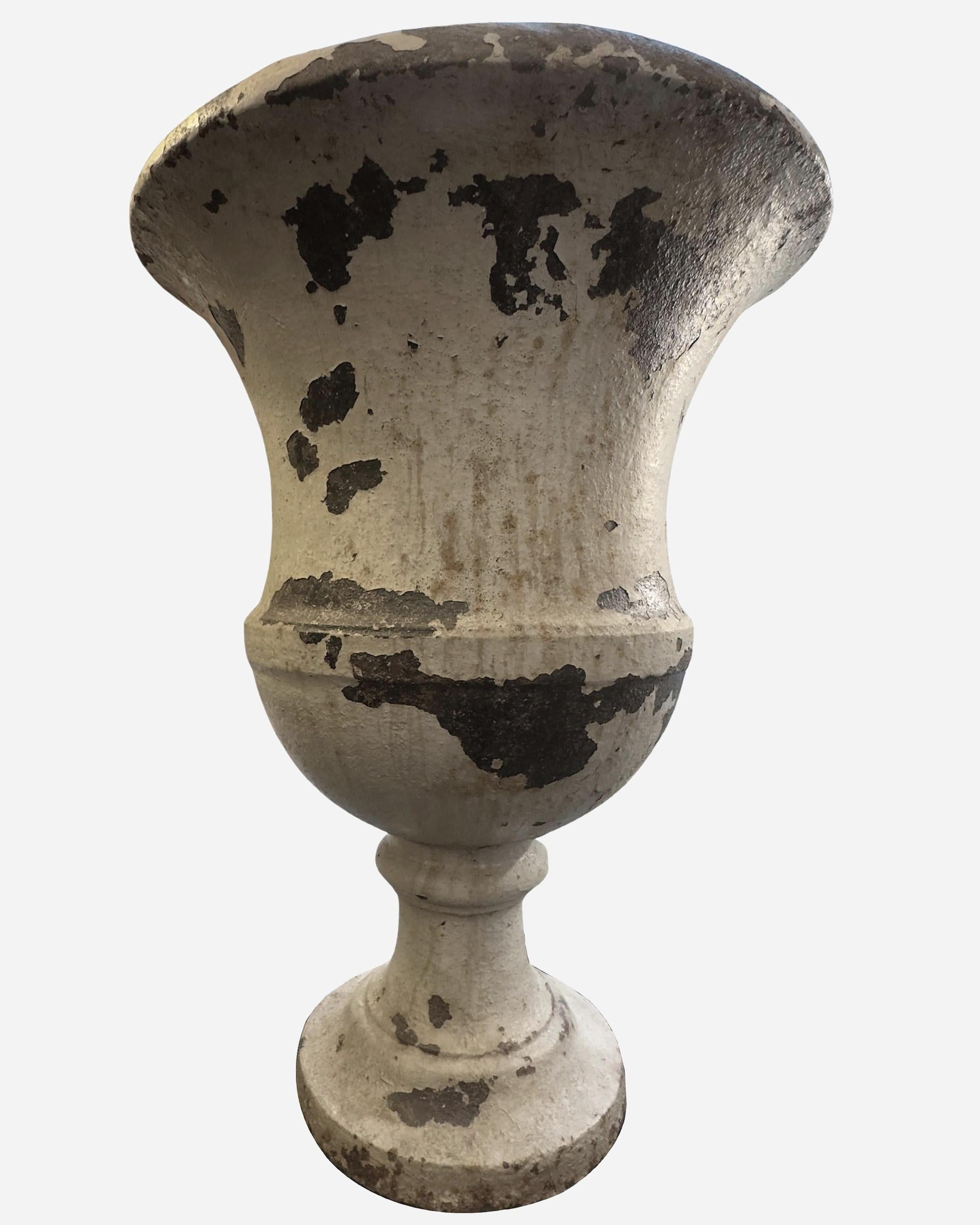 French Large cast iron garden vase, France, circa 1820 / 1830