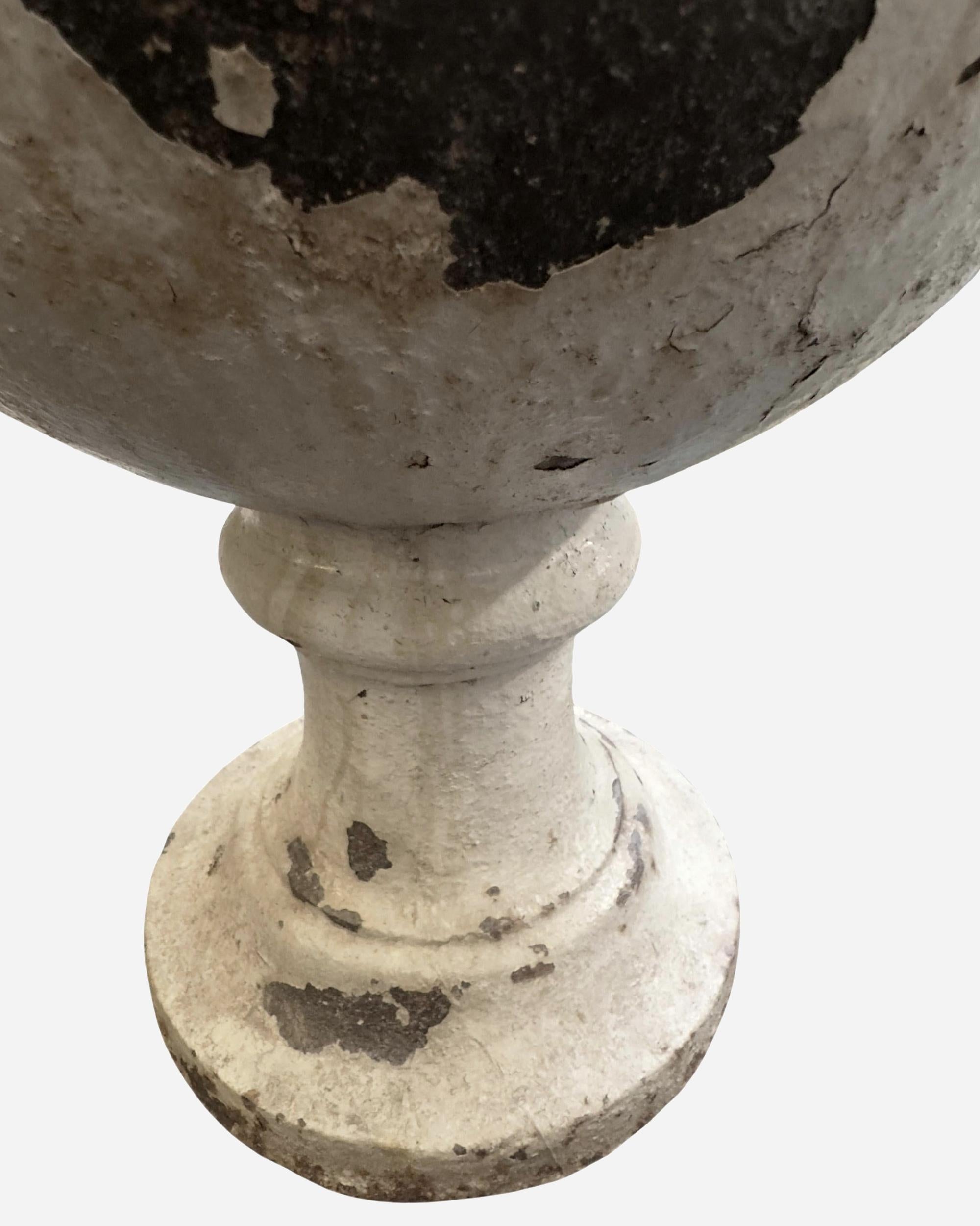 Cast Large cast iron garden vase, France, circa 1820 / 1830