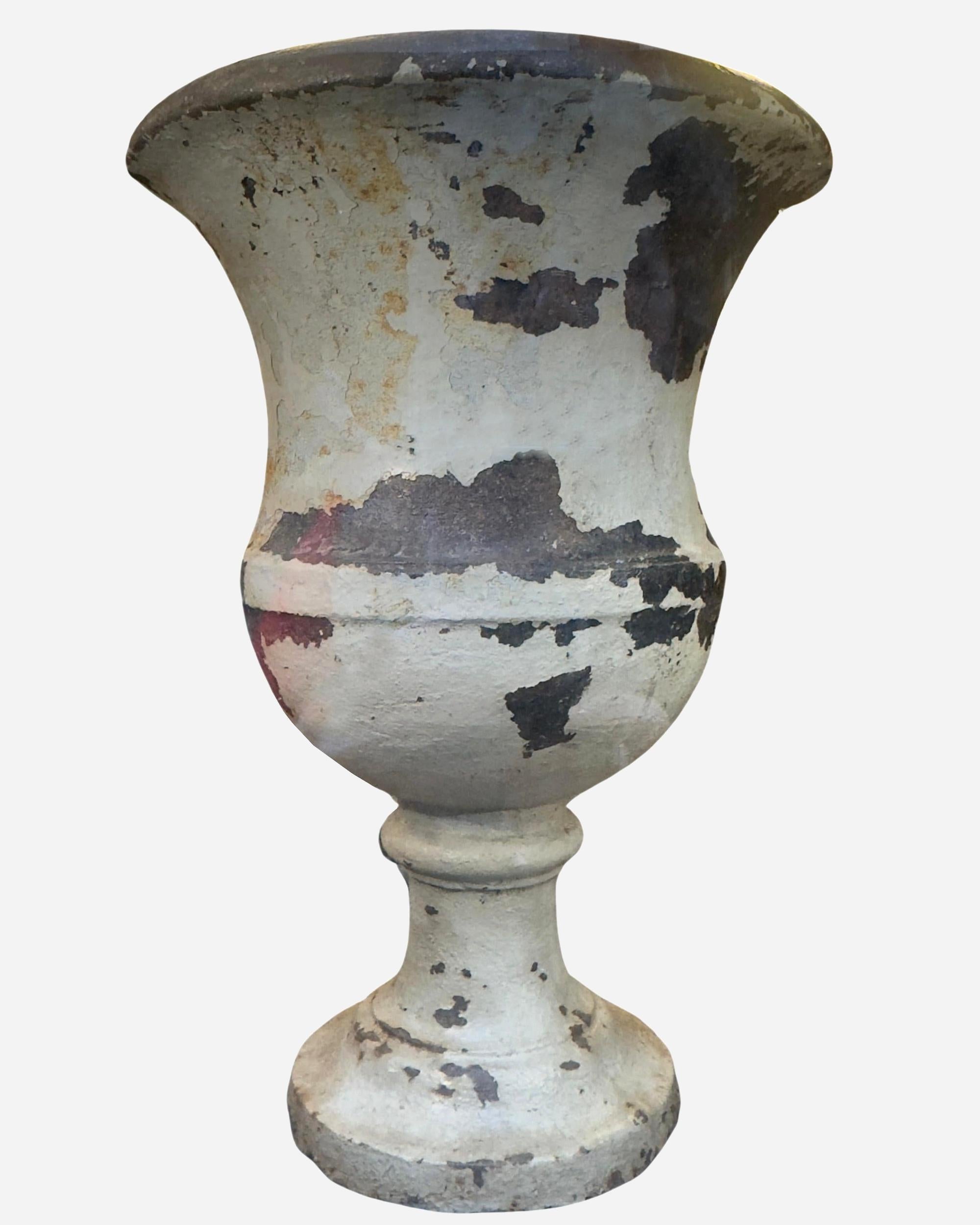 Early 19th Century Large cast iron garden vase, France, circa 1820 / 1830
