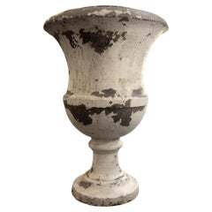 Large cast iron garden vase, France, circa 1820 / 1830