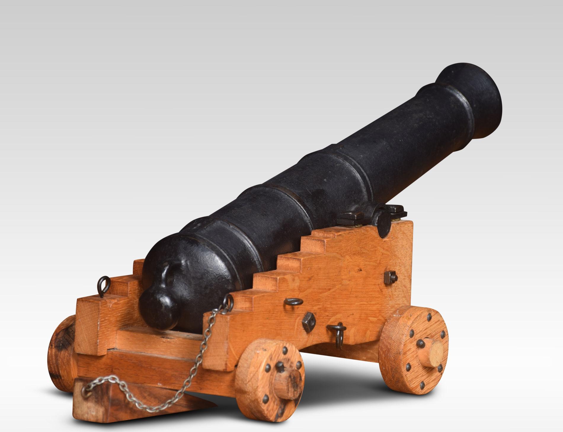 British Large Cast Iron Signal Cannon