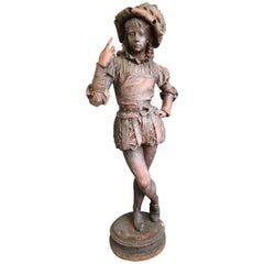 Large Cast Iron "The Halberdier"