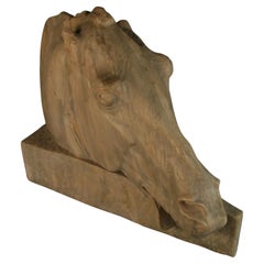 Large Cast Marble Garden Horse Sculpture 1960's