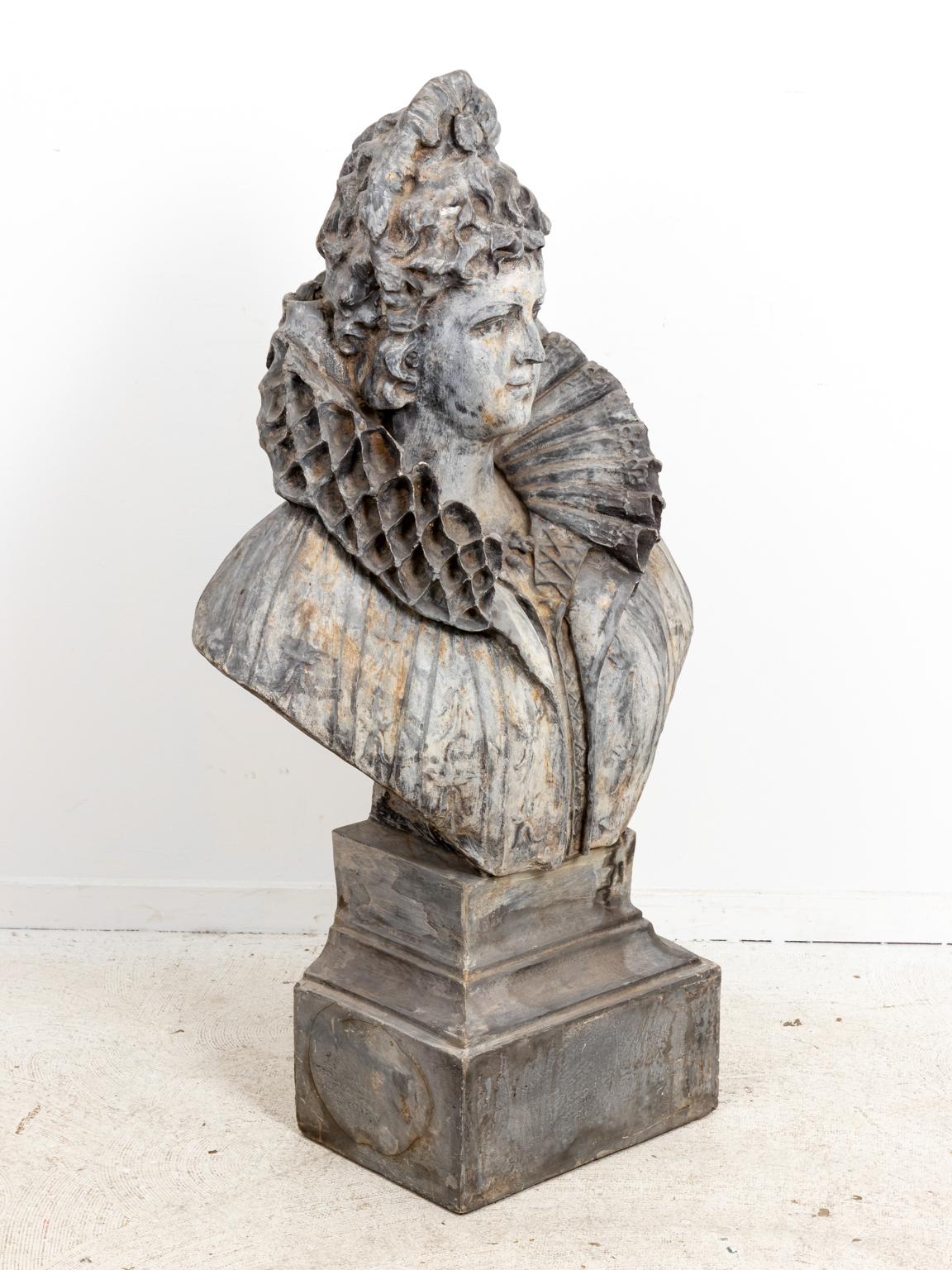 Large Cast Resin Bust of Woman 1