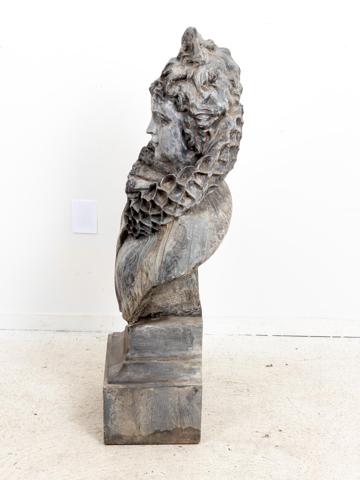 Large Cast Resin Bust of Woman 4