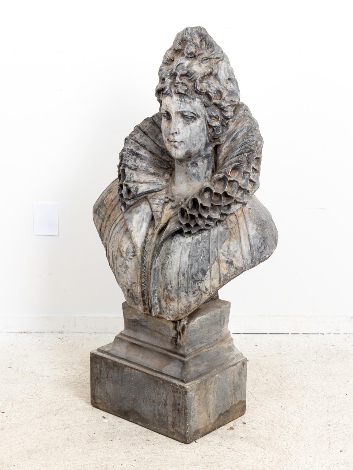 Large Cast Resin Bust of Woman 5