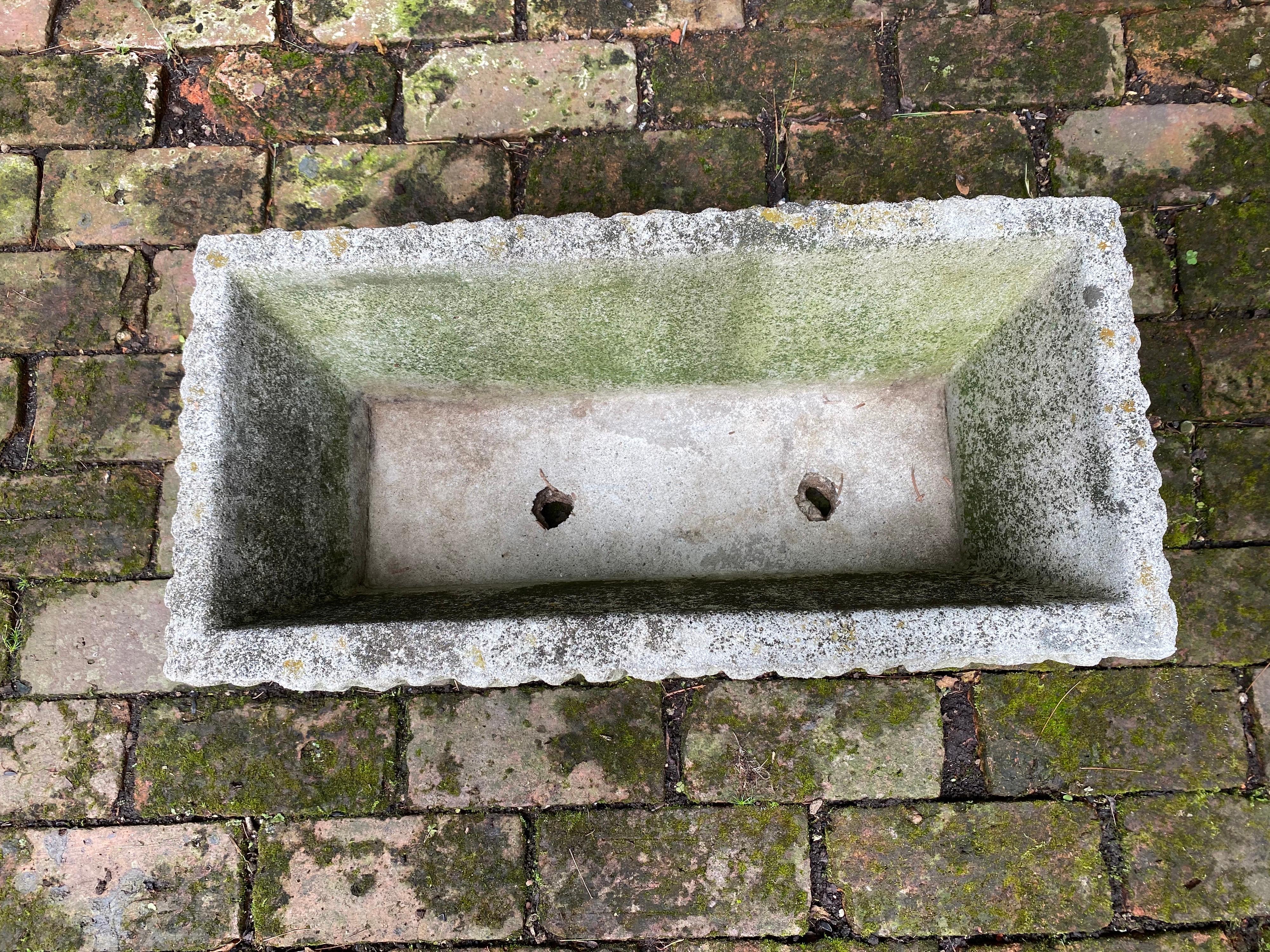 faux stone planters