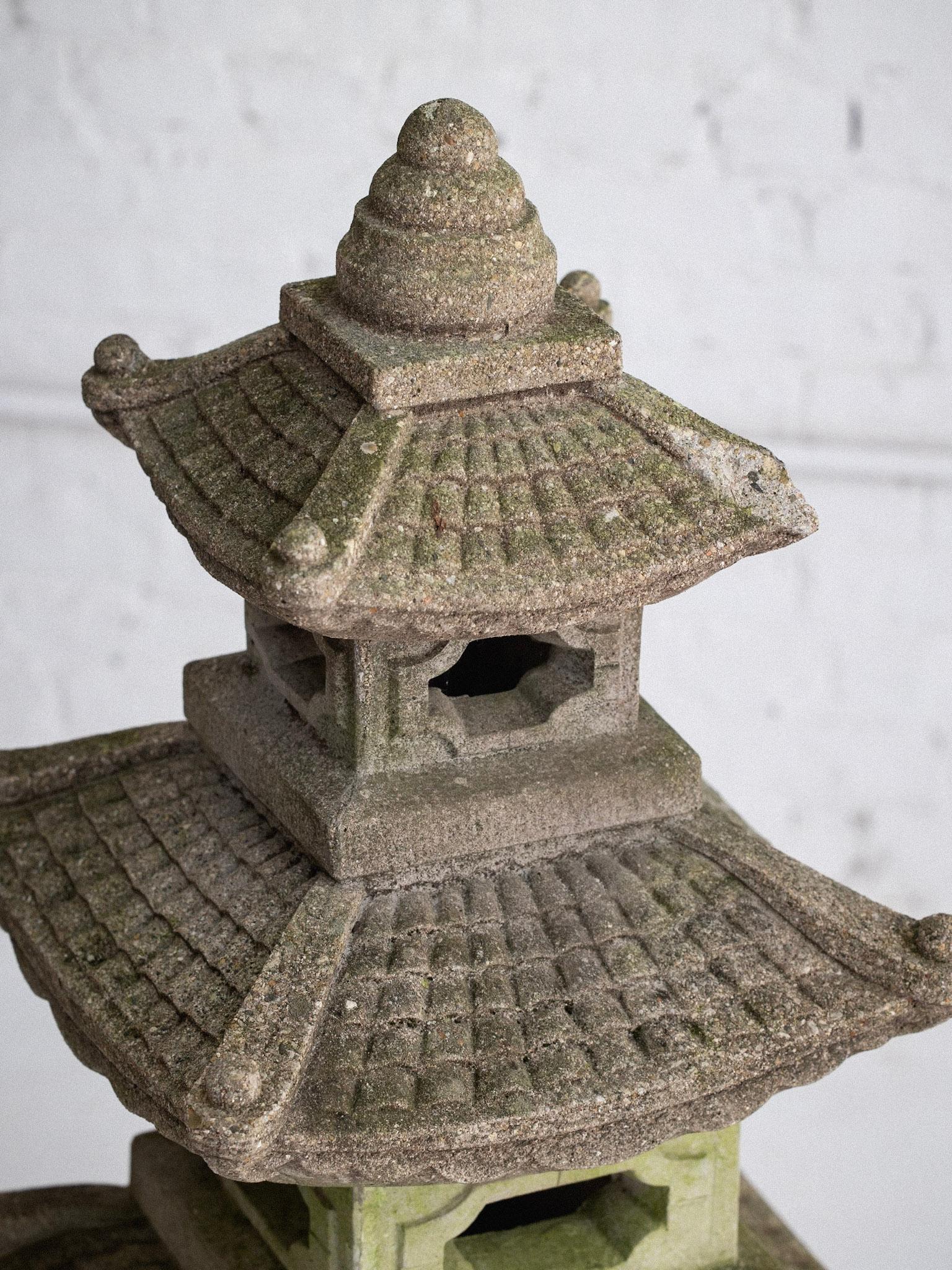 Concrete Large Cast Stone Garden Pagoda