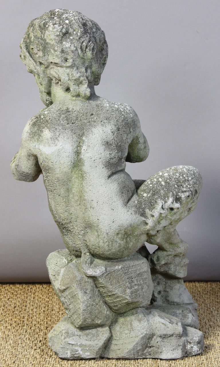 Large Cast Stone Garden Statue of Pan at 1stDibs pan garden statue