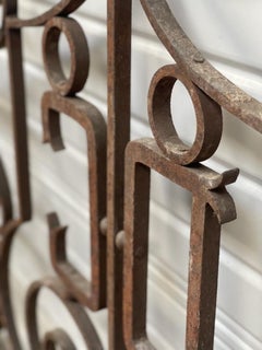 Large Castle Sign in Wrought Iron, France, 1900s