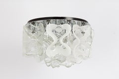 Large Catena Ceiling Fixture Murano Glasses by Kalmar, Austria, 1960