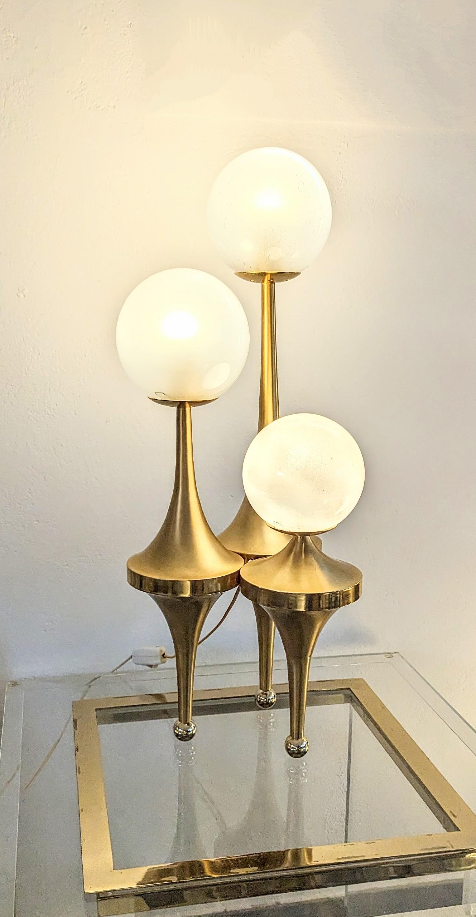 Grande lampe de table cathédrale, Italie, années 1970 en vente 1