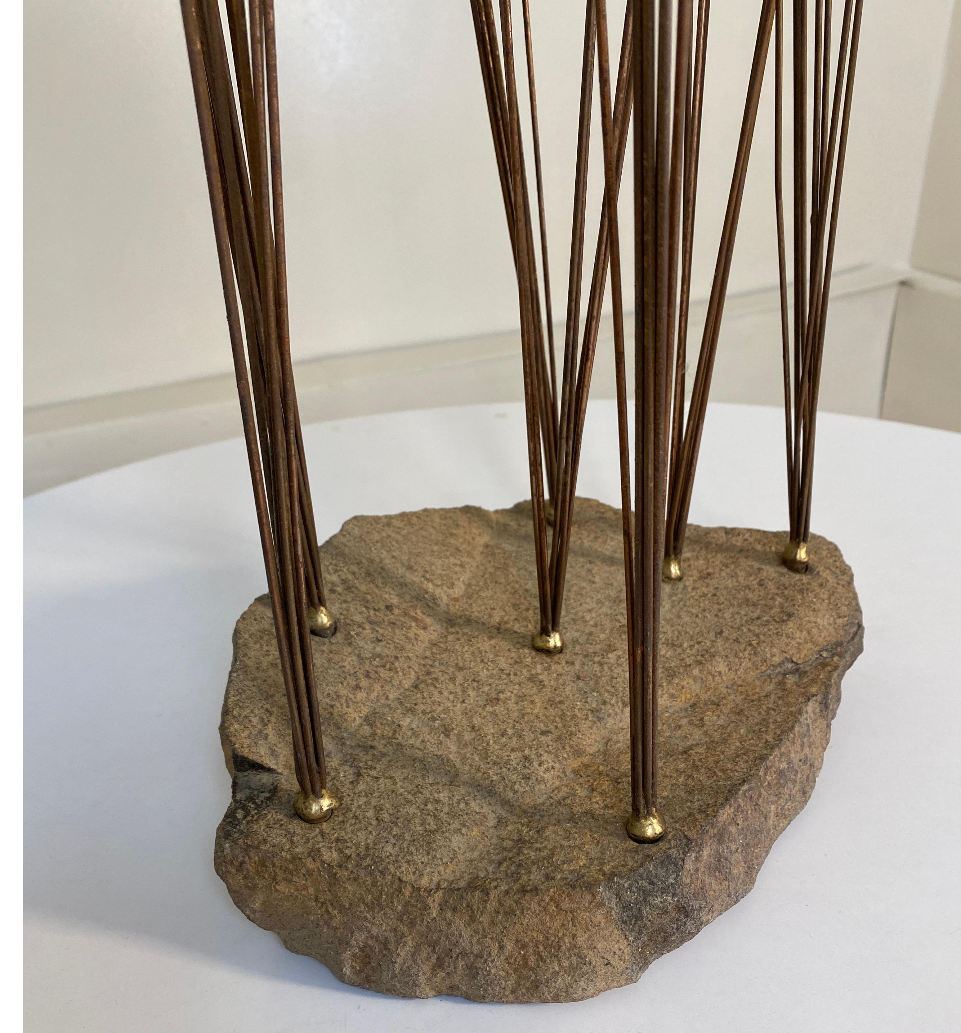20th Century Large Cattails Sculpture Attributed to Curtis Jere For Sale