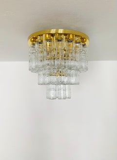 Large Ceiling Chandelier from Glashütte Limburg