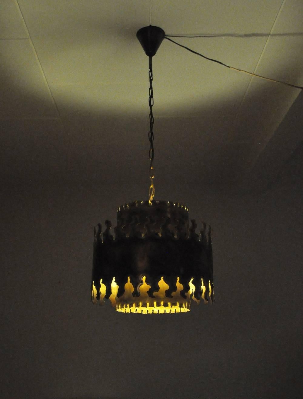 Large Ceiling Lamp Designed by Svend Aage Holm Sørensen in the 1960s in Denmark 3