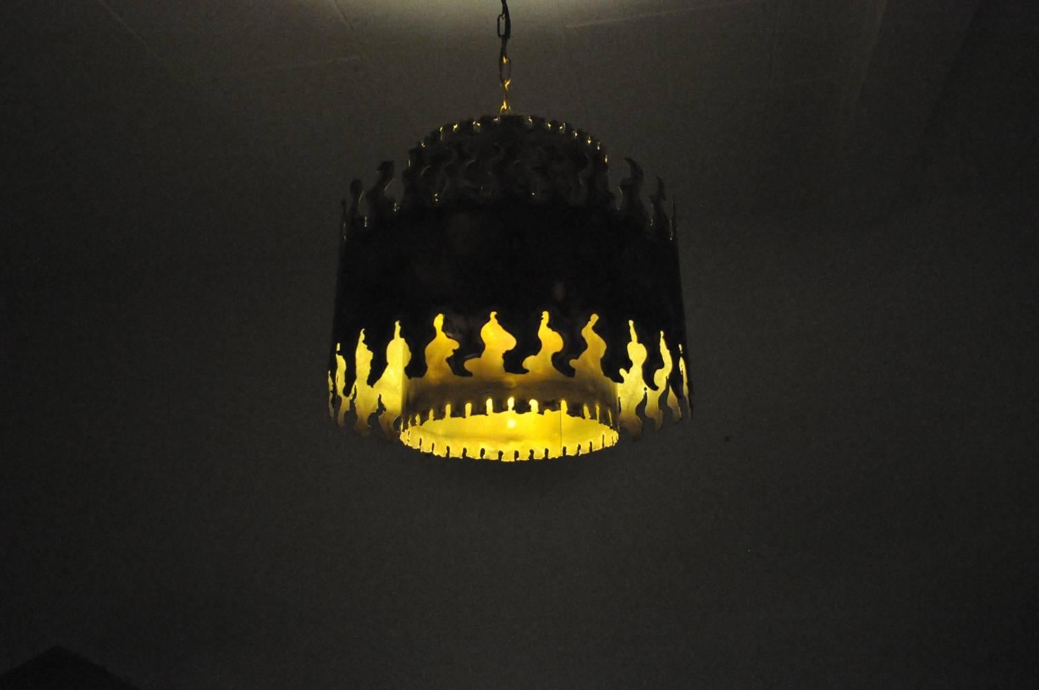 Large Ceiling Lamp Designed by Svend Aage Holm Sørensen in the 1960s in Denmark 4