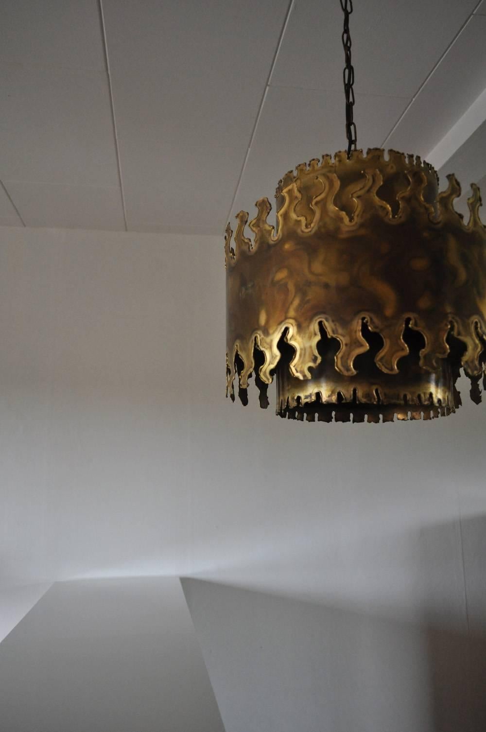 Danish Large Ceiling Lamp Designed by Svend Aage Holm Sørensen in the 1960s in Denmark