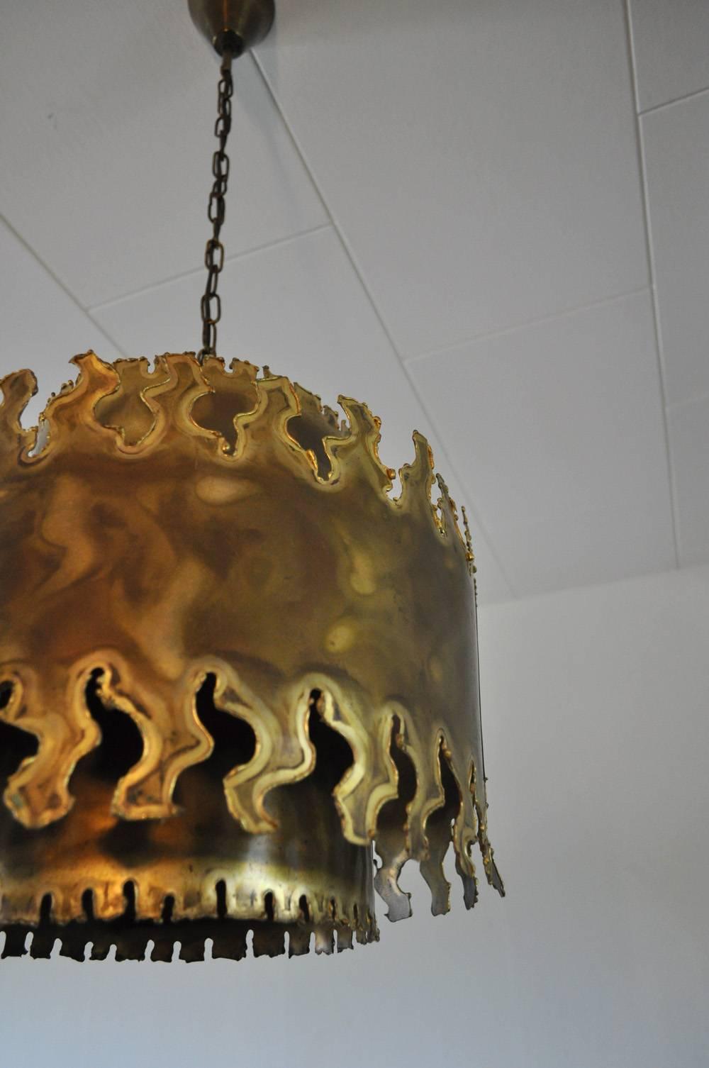 Mid-20th Century Large Ceiling Lamp Designed by Svend Aage Holm Sørensen in the 1960s in Denmark