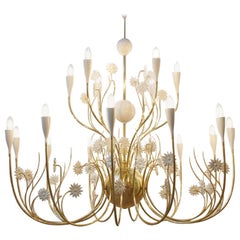 Large Ceiling Lamp Gran Flora, Italy, 1950s