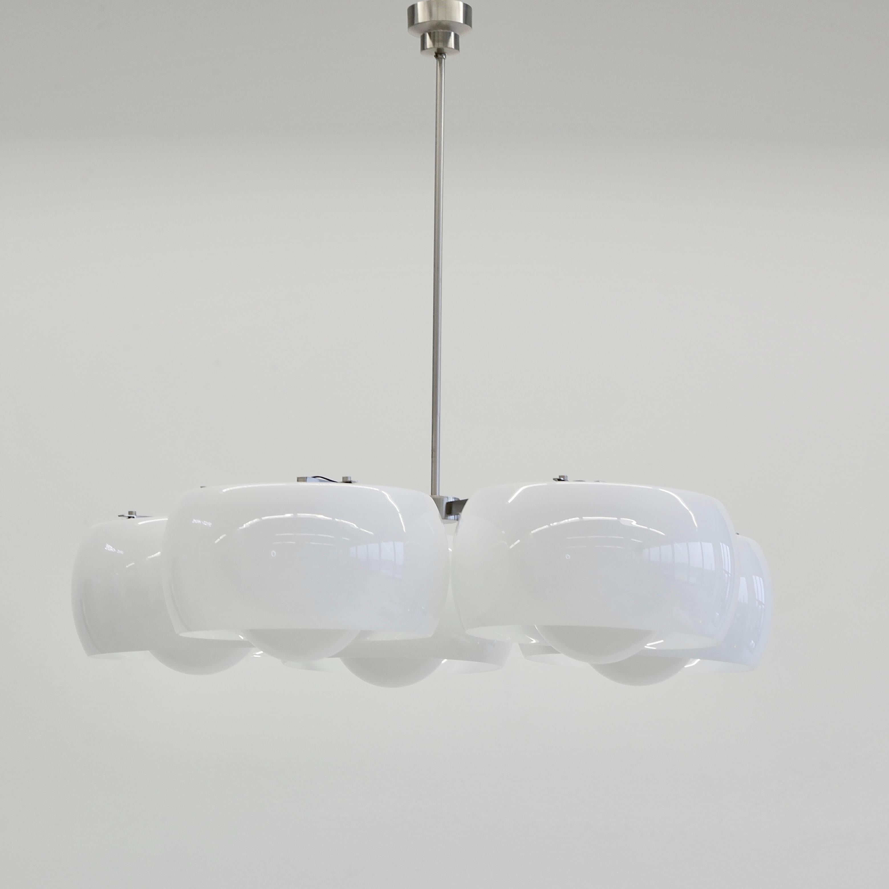 Italian Large Ceiling Lamp Pentaclinio Designed by Vico Magistretti for Artemide, 1961