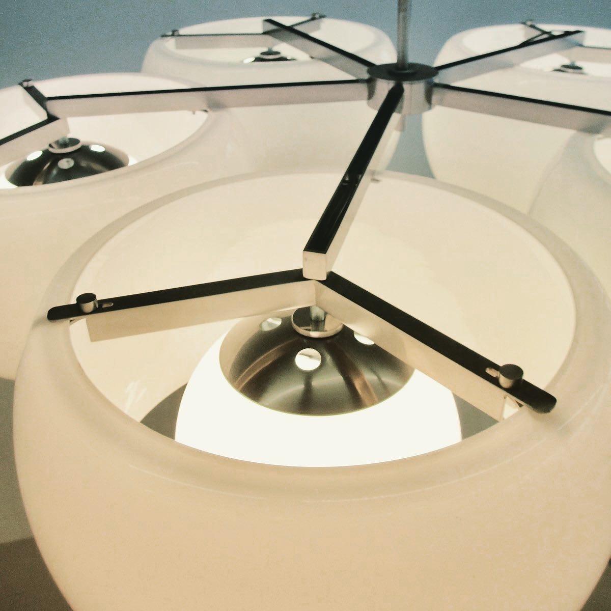 Large Ceiling Lamp Pentaclinio Designed by Vico Magistretti for Artemide, 1961 In Good Condition In Berlin, Berlin