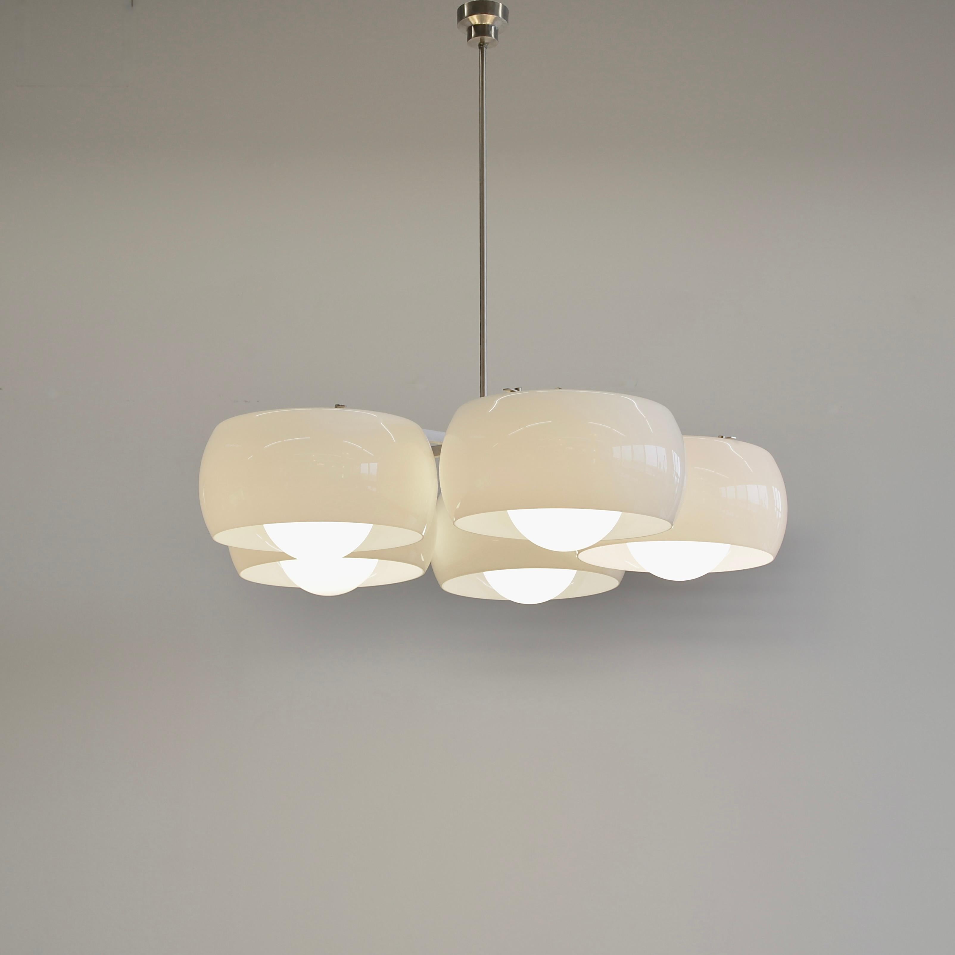 Large Ceiling Lamp PENTACLINIO, designed by Vico MAGISTRETTI for Artemide, 1961 In Good Condition In Berlin, Berlin