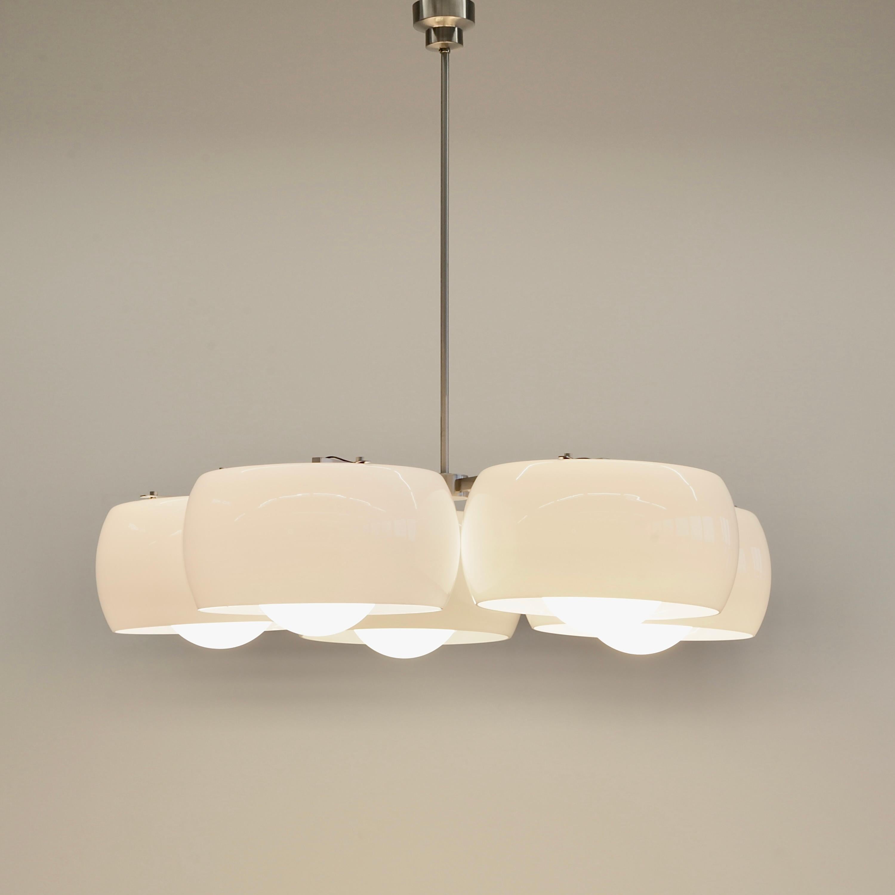 Mid-20th Century Large Ceiling Lamp Pentaclinio Designed by Vico Magistretti for Artemide, 1961