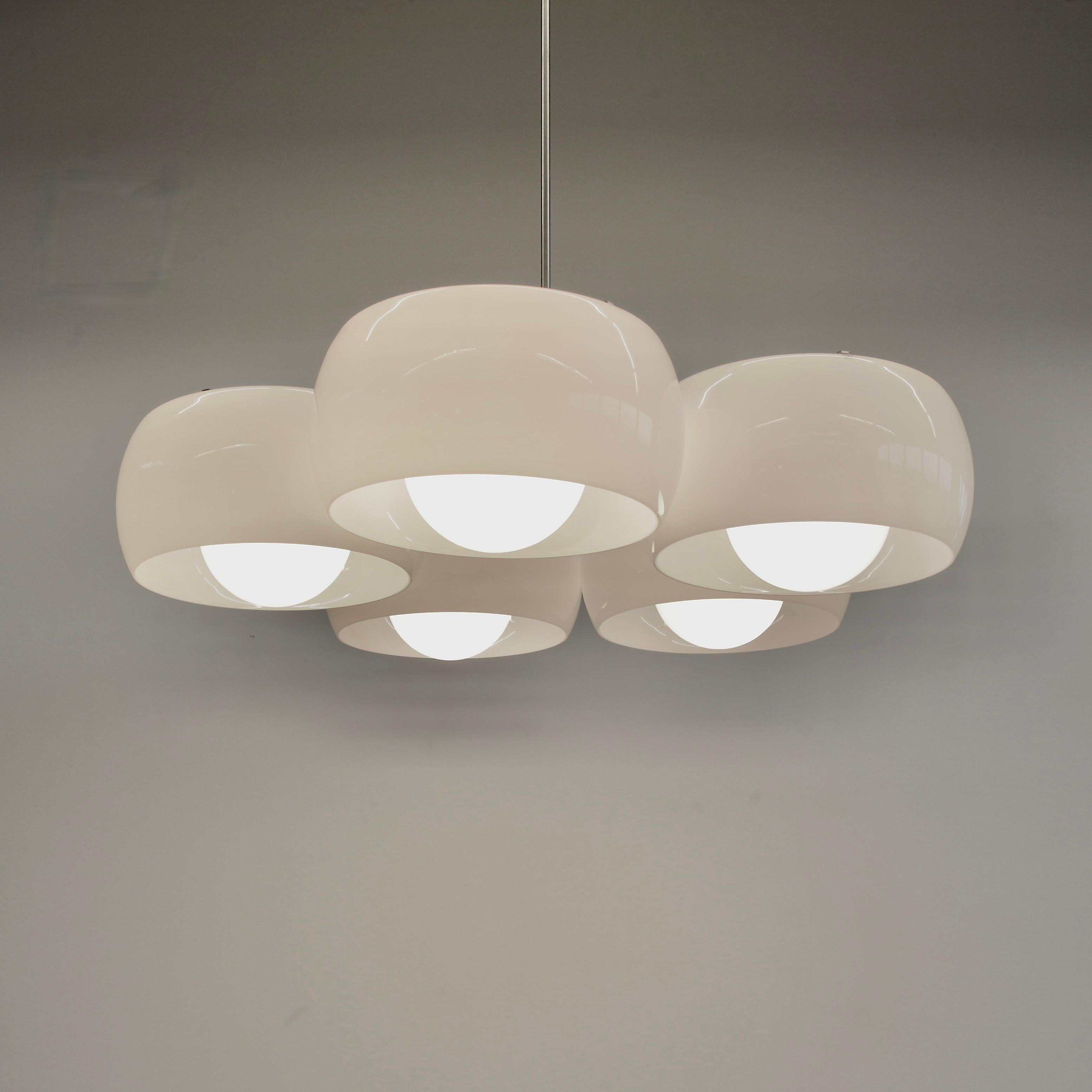 Mid-20th Century Large Ceiling Lamp PENTACLINIO, designed by Vico MAGISTRETTI for Artemide, 1961